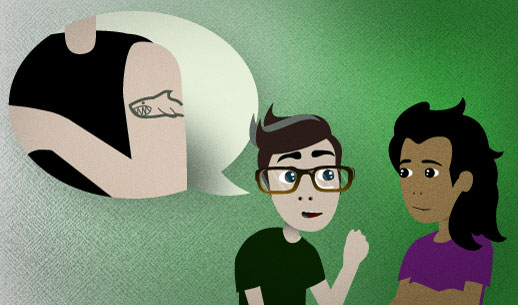 English Lesson: I was thinking a shark or something along those lines.