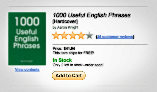English Lesson: Add to Cart
