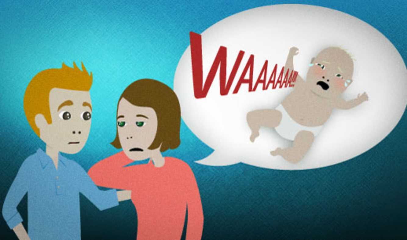 English Lesson: Just as I started to think that I was going to get a few minutes to relax, the baby woke up and started crying at the top of his lungs.