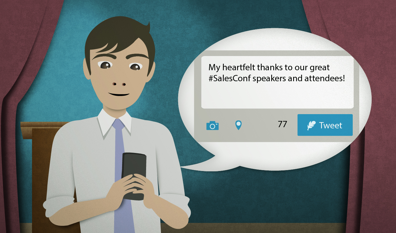 English Lesson: My heartfelt thanks to our great #SalesConf speakers and attendees!