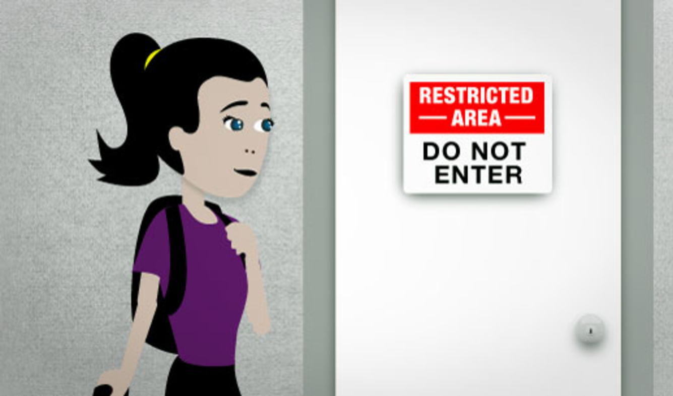 English Lesson: Restricted area: Do not enter.