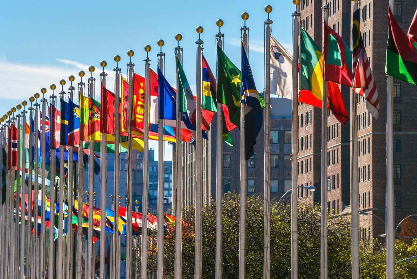 Flags at the UN